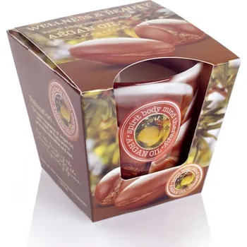 Svíčka Svíčka vonná Argan Oil ve skle 85/90/90