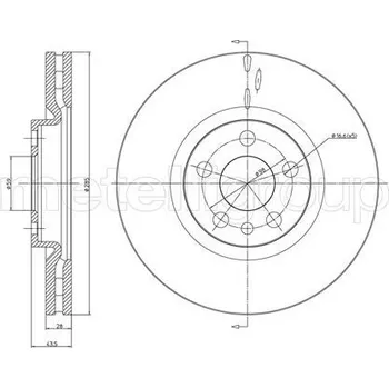 Brzdový kotouč Brzdový kotouč CIFAM (800-615C)
