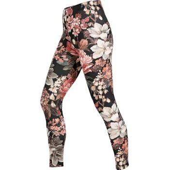 Dámské legíny Jemně zateplené legíny LITEX se vzorem květin XL