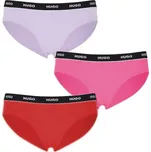 HUGO francouzské kalhotky 3 pack 977 - Vícebarevné / M