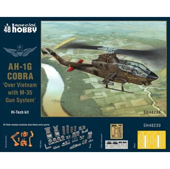 Plastikový model Special Hobby AH-1G Cobra "Over Vietnam with M-35 Gun