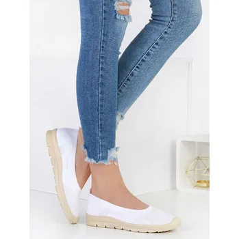 Dámské baleríny Super in Dámské bílé baleríny 8016WH Velikost: 36