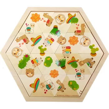 Puzzle Hess Puzzle mozaika Lama 24 dílků