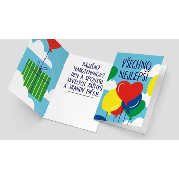 Narozeninové přání - dárek na balónku