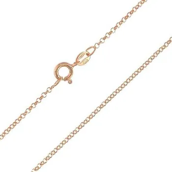 Řetízek Stříbrný růžově pozlacený řetízek rolo délka řetízku 55cm
