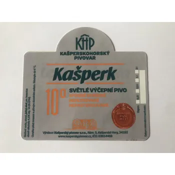 Samolepící etiketa Etiketa Kašperk 10°