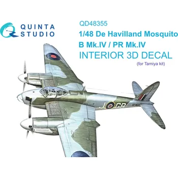 Plastikový model Quinta studio 1/48 DH Mosquito B Mk.IV/PR Mk.IV 3D-Pr.&col.Int.