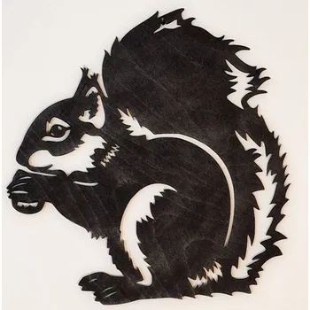 Obraz Veverka dřevěný obraz - Tmavě hnědá lazura