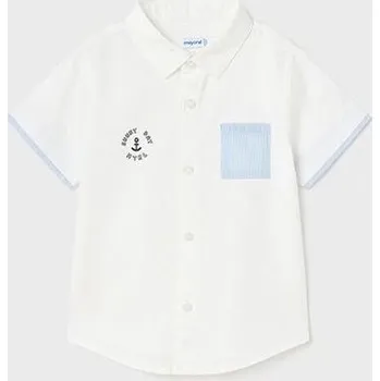 Chlapecká košile dětská bílá letní košile Mayoral 1111-1 velikost 98