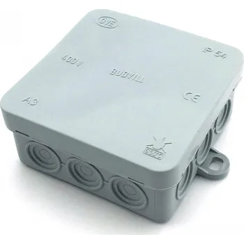 Elektroinstalační krabice Rozbočovací krabička 85x85x37mm IP54 šedá