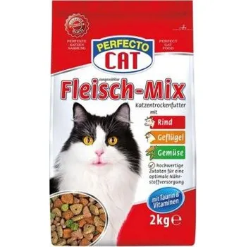 Krmivo pro kočku Perfecto Cat Granule masový mix hovězí+drůbež 2 kg