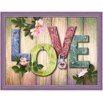 Diamantové malování Diamantové malování 40x30cm LOVE