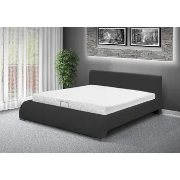 Postel Nabytekmorava Luxusní postel SEINA NEW 200x180cm eko kůže: šedá