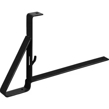 Držák sněhové mříže, plechové krytiny- imitace tašky (350 mm) - Barva černá RAL 9005