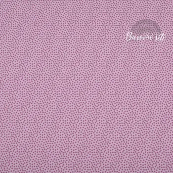 Úplet drobné puntíčky STARORŮŽOVÉ (E) (Kvalitní úplet)