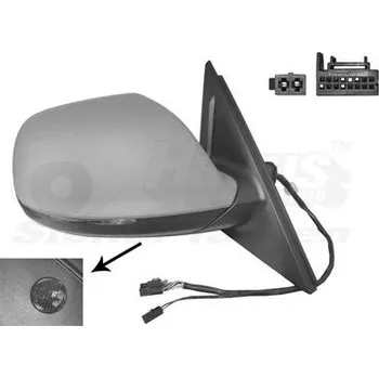 Auto zrcátko Vnější zpětné zrcátko VAN WEZEL 0380818