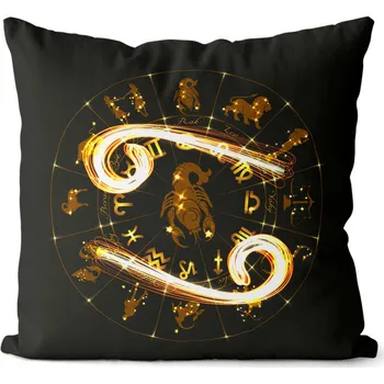 Dekorativní polštářek Polštář 40 x 40 cm - Symbol znamení Rak (22.6. - 22.7.)
