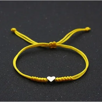 Náramek Krásný náramek pro Něj pro Ni - barva žlutá