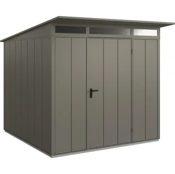 Zahradní domek Zahradní domek Hörmann Berry Modern Typ 2 Rozměr 247,9 x 283,4 cm, pultová střecha, křemenná šedá 7039 (247,9 x 283,4 cm, pultová střecha, křemenná šedá 7039)