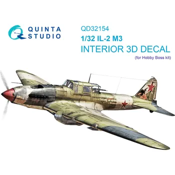 Plastikový model Quinta studio 1/32 IL-2M3 3D-Printed&col. Interior (HOBBYB)