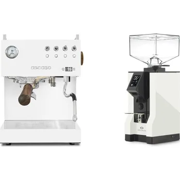Kávovar Ascaso Steel DUO PID, White&Wood + Eureka Mignon Specialita, BL…