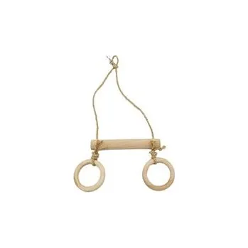 Hračka pro ptáka Hračka bidlo s kruhy 18 x 37x 2 cm pro střední papoušky