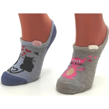 Dámské ponožky Podkotníčkové bavlněné ponožky veselé - vel. 39 - 42 39 - 42