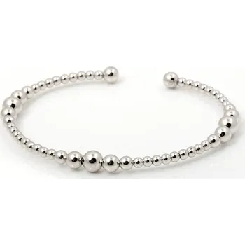 Náramek Dámský stříbrný pevný kuličkový náramek STNA0605F + dárek zdarma