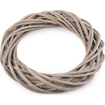 Věnec Proutěný věnec Ø20 cm - hnědá světlá