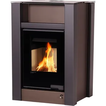 Krbová kamna HS Flamingo Krbová kamna AQUAFLAM VARIO ® LEND 11kW hnědá - sametová (teplovzdušná verze)
