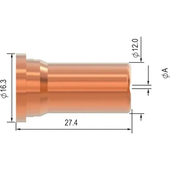 Příslušenství ke svářečce PARKER TORCHOLOGY Dýza PARKER SCP 120 - 0,9 mm (40 A) - kontaktní řezání s ochranou 5015