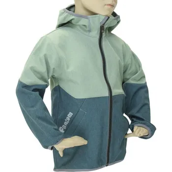 Dívčí bunda Fantom BUNDA SOFTSHELL PETROLEJOVÝ MELÍR 134