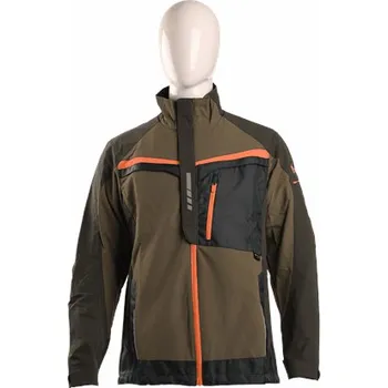 pracovní blůza CXS BLŮZA CXSBLŮZA NAOS, PÁNSKÁ, KHAKI-OLIVOVÁ, HV ORANŽOVÉ DOPLŇKY Barva: Khaki, Velikost: 50