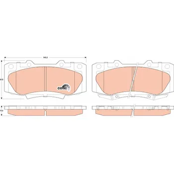 Brzdová destička Sada brzdových destiček, kotoučová brzda TRW GDB3528