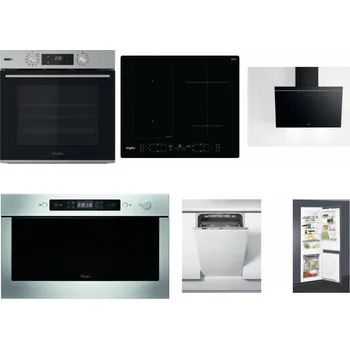 Set domácích spotřebičů WHIRLPOOL OMSK58HU1SX + WHIRLPOOL WL B8160 NE + WHIRLPOOL AKR 62F LT K + WHIRLPOOL AMW 439 IX + WHIRLPOOL WSIC 3M27 C + WHIRLPOOL ART 65031
