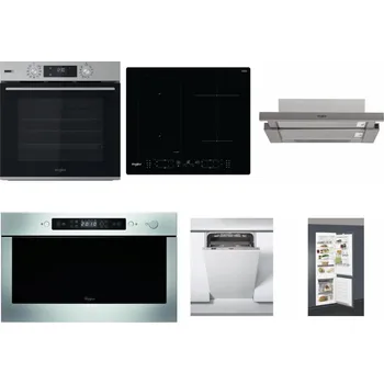 Set domácích spotřebičů WHIRLPOOL OMSK58HU1SX + WHIRLPOOL WL B8160 NE + WHIRLPOOL AKR 5390/1 IX + WHIRLPOOL AMW 439 IX + WHIRLPOOL WSIC 3M27 C + WHIRLPOOL ART 66112
