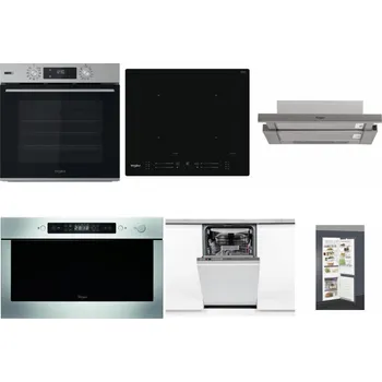 Set domácích spotřebičů WHIRLPOOL OMSK58HU1SX + WHIRLPOOL WL S7260 NE + WHIRLPOOL AKR 5390/1 IX + WHIRLPOOL AMW 439 IX + WHIRLPOOL WSIO 3O34 PFE X + WHIRLPOOL ART 66112