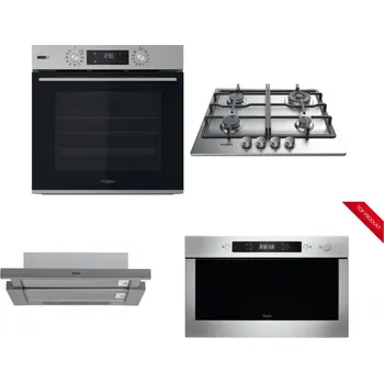 Set domácích spotřebičů WHIRLPOOL OMSK58HU1SX + WHIRLPOOL TKRL 661 IX EU + WHIRLPOOL AKR 749/1 IX + WHIRLPOOL AMW 423/IX