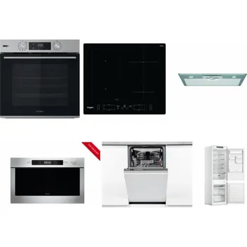 Set domácích spotřebičů WHIRLPOOL OMSK58HU1SX + WHIRLPOOL WL B8160 NE + WHIRLPOOL AKR 650/1 IX + WHIRLPOOL AMW 423/IX + WHIRLPOOL WSIO 3O34 PFE X + WHIRLPOOL WHC18 T311