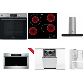 Set domácích spotřebičů WHIRLPOOL OMSK58HU1SX + WHIRLPOOL AKT 8190/BA + WHIRLPOOL WHBS 62F LT K + WHIRLPOOL AMW 423/IX + WHIRLPOOL WSIO 3O34 PFE X + WHIRLPOOL WHC18 T311