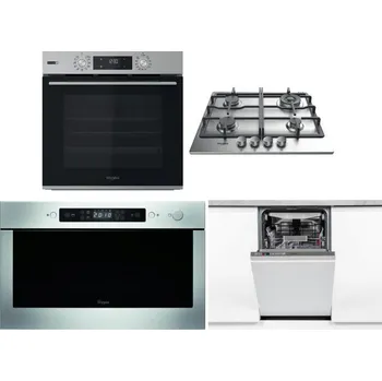 Set domácích spotřebičů WHIRLPOOL OMSK58HU1SX + WHIRLPOOL TKRL 661 IX EU + WHIRLPOOL AMW 439 IX + WHIRLPOOL WSIO 3O34 PFE X