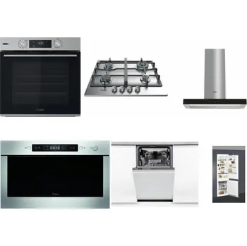 Set domácích spotřebičů WHIRLPOOL OMSK58HU1SX + WHIRLPOOL TKRL 661 IX EU + WHIRLPOOL WHBS 62F LT K + WHIRLPOOL AMW 439 IX + WHIRLPOOL WSIO 3O34 PFE X + WHIRLPOOL ART 66112