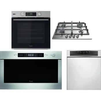 Set domácích spotřebičů WHIRLPOOL OMSK58HU1SX + WHIRLPOOL TKRL 661 IX EU + WHIRLPOOL AMW 439 IX + WHIRLPOOL WBC 3C34 PF X