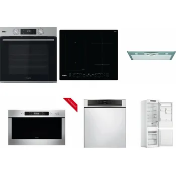 Set domácích spotřebičů WHIRLPOOL OMSK58HU1SX + WHIRLPOOL WL B8160 NE + WHIRLPOOL AKR 650/1 IX + WHIRLPOOL AMW 423/IX + WHIRLPOOL WBC 3C34 PF X + WHIRLPOOL WHC18 T311