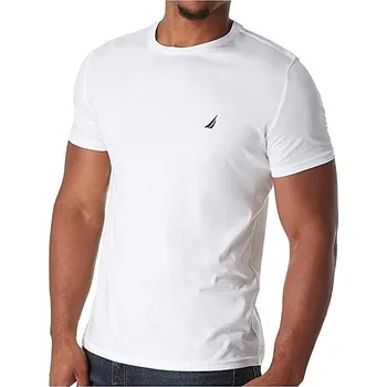 Pánské tričko NAUTICA pánské tričko Solid Crewneck bílé L