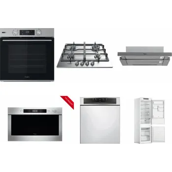 Set domácích spotřebičů WHIRLPOOL OMSK58HU1SX + WHIRLPOOL TKRL 661 IX EU + WHIRLPOOL AKR 749/1 IX + WHIRLPOOL AMW 423/IX + WHIRLPOOL WBC 3C34 PF X + WHIRLPOOL WHC18 T311