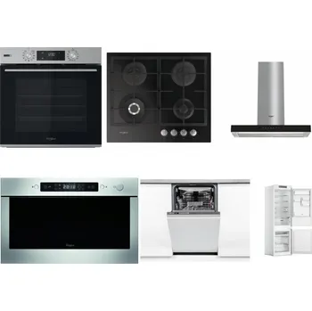Set domácích spotřebičů WHIRLPOOL OMSK58HU1SX + WHIRLPOOL GOFL 629/NB + WHIRLPOOL WHBS 62F LT K + WHIRLPOOL AMW 439 IX + WHIRLPOOL WSIO 3O34 PFE X + WHIRLPOOL WHC18 T311
