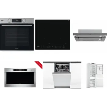 Set domácích spotřebičů WHIRLPOOL OMSK58HU1SX + WHIRLPOOL WL S7260 NE + WHIRLPOOL AKR 749/1 IX + WHIRLPOOL AMW 423/IX + WHIRLPOOL WSIO 3O34 PFE X + WHIRLPOOL WHC18 T311