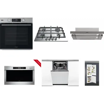 Set domácích spotřebičů WHIRLPOOL OMSK58HU1SX + WHIRLPOOL TKRL 661 IX EU + WHIRLPOOL AKR 5390/1 IX + WHIRLPOOL AMW 423/IX + WHIRLPOOL WSIO 3O34 PFE X + WHIRLPOOL ART 66112