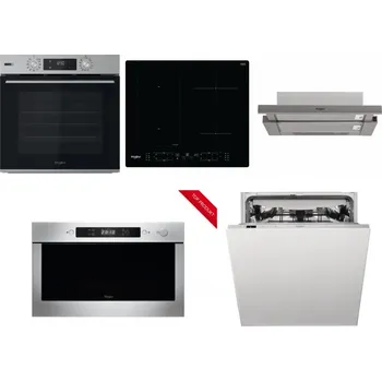 Set domácích spotřebičů WHIRLPOOL OMSK58HU1SX + WHIRLPOOL WL B8160 NE + WHIRLPOOL AKR 5390/1 IX + WHIRLPOOL AMW 423/IX + WHIRLPOOL WIC 3C33 PFE